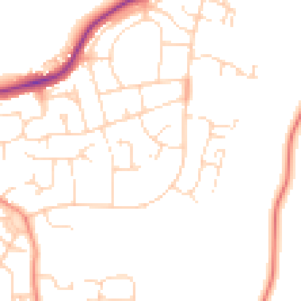Daytime road noise heatmap for S43 3RF