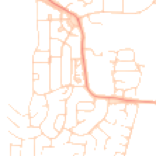 Daytime road noise heatmap for S43 3RR
