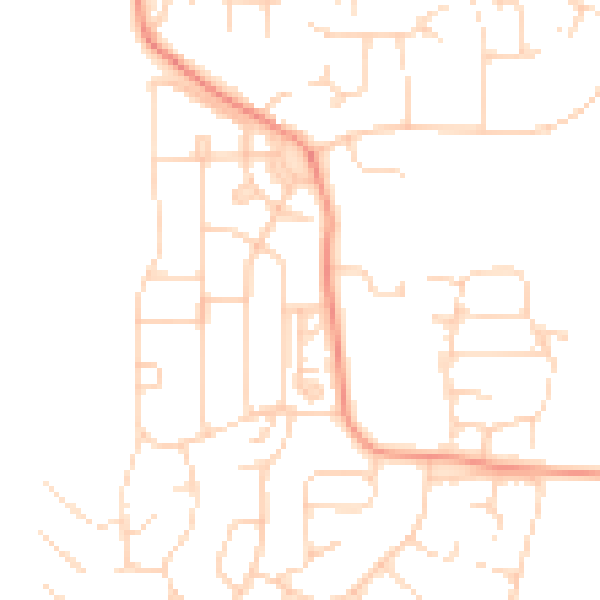 Daytime road noise heatmap for S43 3SF