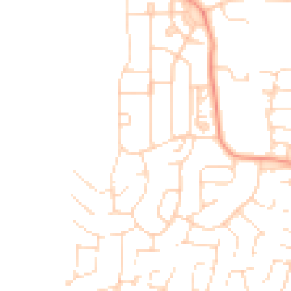 Daytime road noise heatmap for S43 3SQ