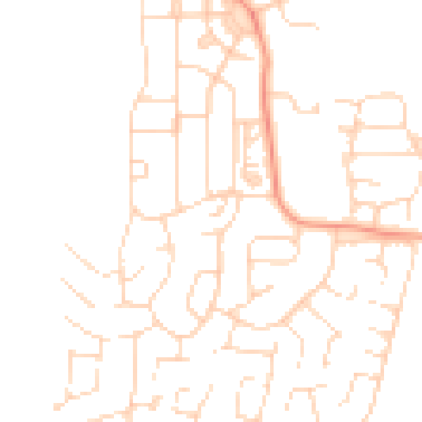 Daytime road noise heatmap for S43 3WA