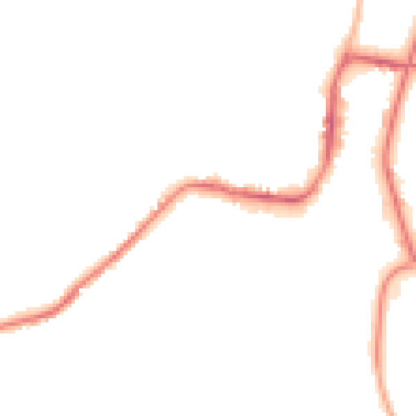 Night-time road noise heatmap for S43 3XS