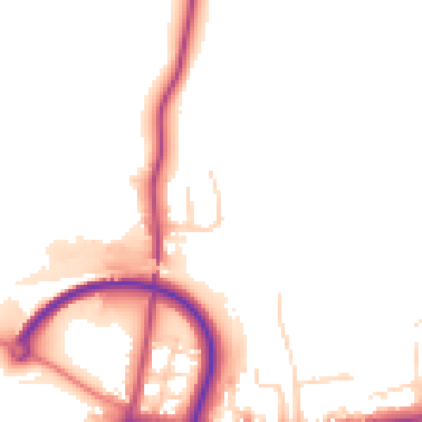 Daytime road noise heatmap for S43 3YA