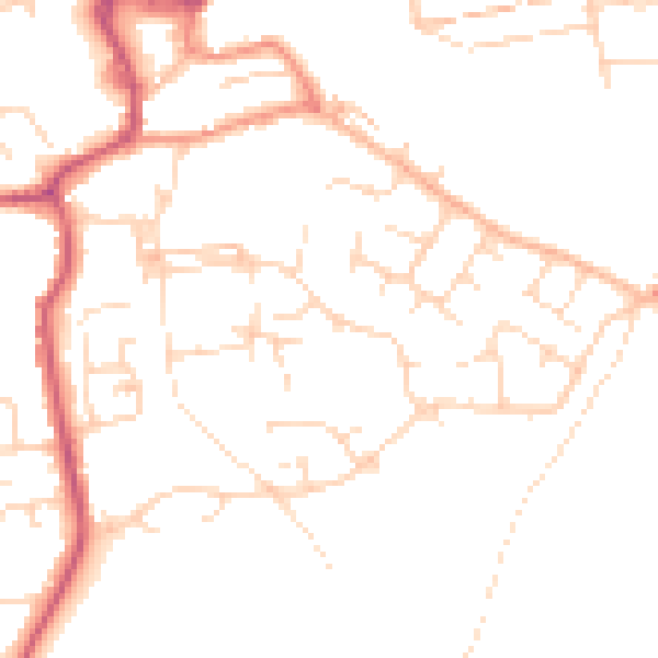 Daytime road noise heatmap for S43 4BB