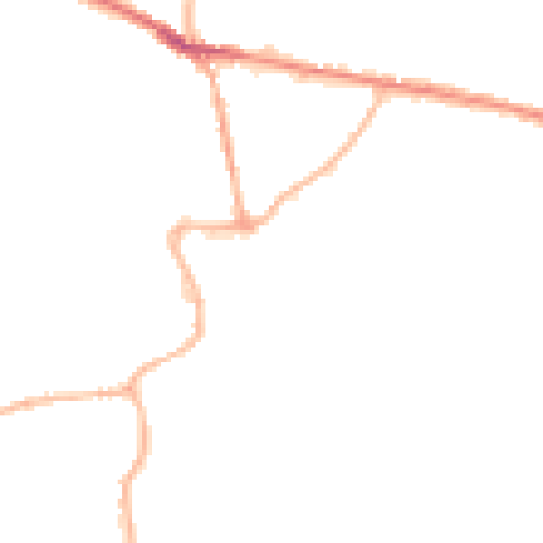 Night-time road noise heatmap for S43 4BH