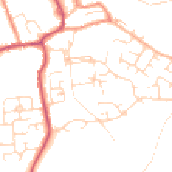 Daytime road noise heatmap for S43 4BU