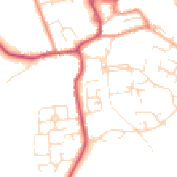 Daytime road noise heatmap for S43 4DE