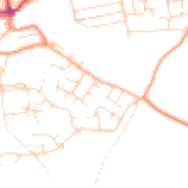 Daytime road noise heatmap for S43 4DR