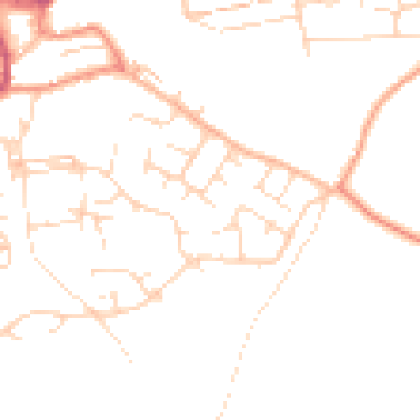 Daytime road noise heatmap for S43 4DS