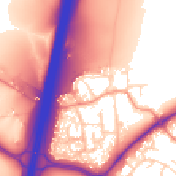 Daytime road noise heatmap for S43 4EZ