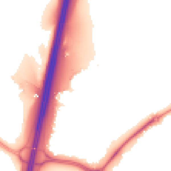Night-time road noise heatmap for S43 4EZ