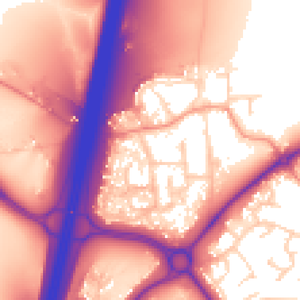 Daytime road noise heatmap for S43 4HG