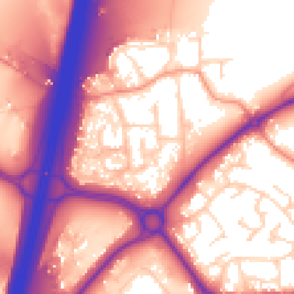 Daytime road noise heatmap for S43 4HP