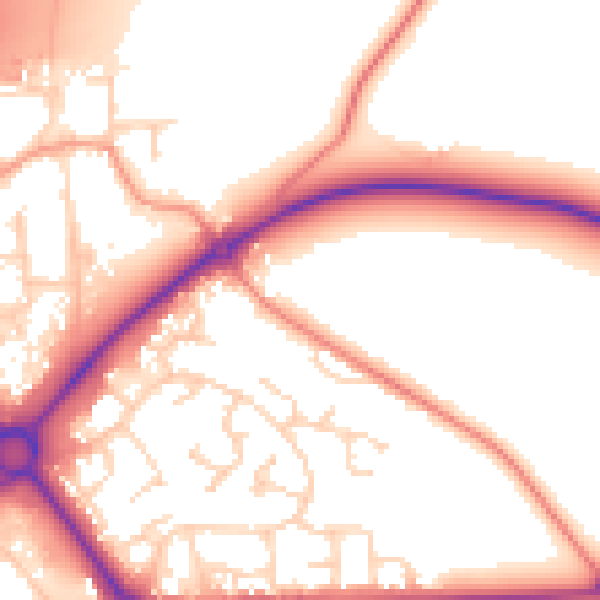 Daytime road noise heatmap for S43 4HR