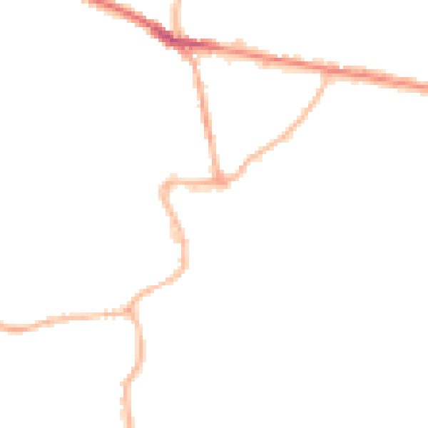 Night-time road noise heatmap for S43 4JJ