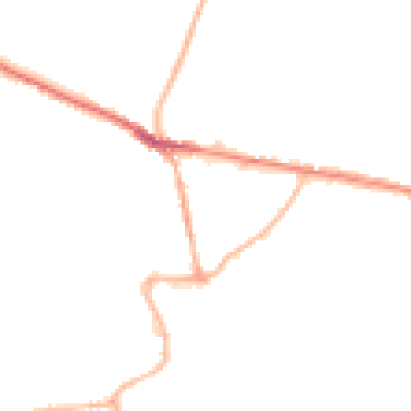 Night-time road noise heatmap for S43 4PB