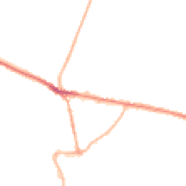 Night-time road noise heatmap for S43 4PN