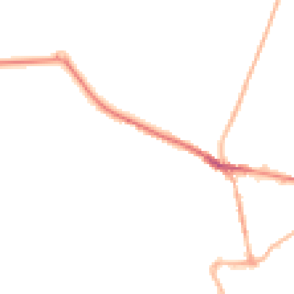 Night-time road noise heatmap for S43 4QA