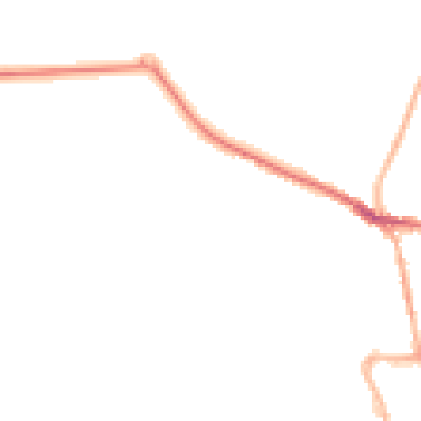 Night-time road noise heatmap for S43 4QP