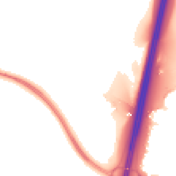Night-time road noise heatmap for S43 4TW