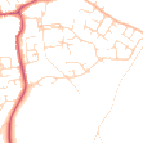Daytime road noise heatmap for S43 4UH