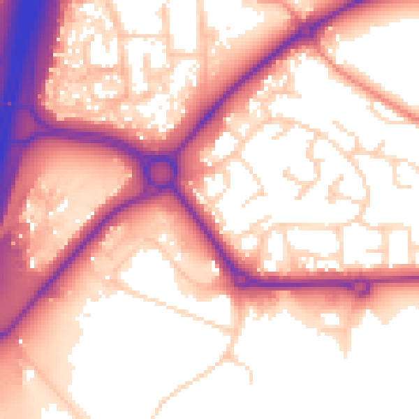 Daytime road noise heatmap for S43 4UR