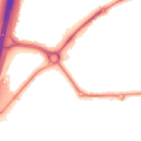 Night-time road noise heatmap for S43 4UR