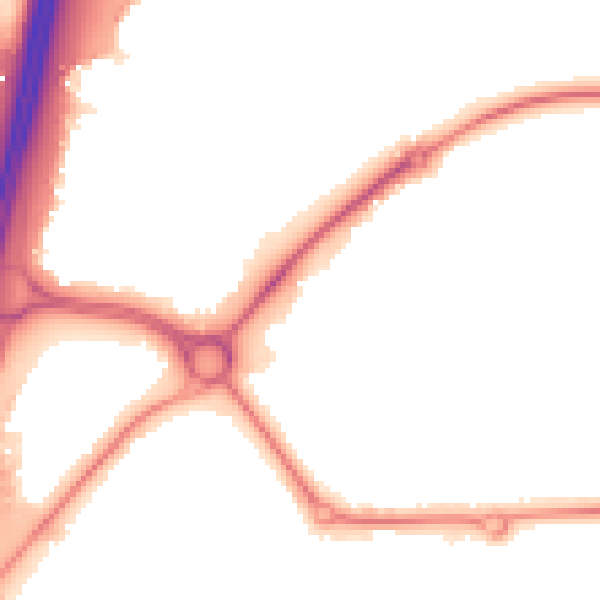 Night-time road noise heatmap for S43 4UW