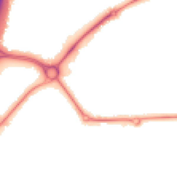 Night-time road noise heatmap for S43 4WA