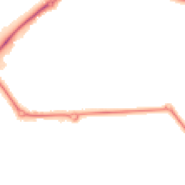 Night-time road noise heatmap for S43 4WB