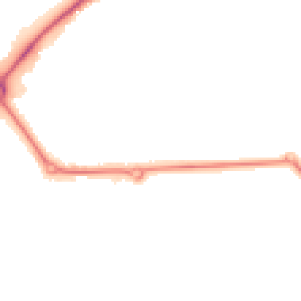 Night-time road noise heatmap for S43 4WE