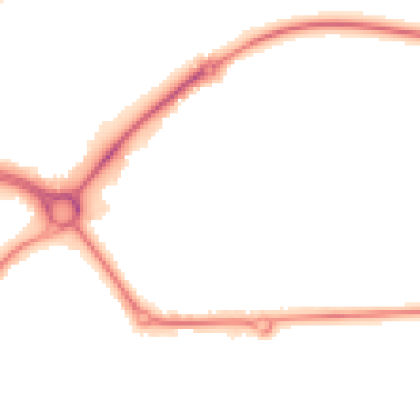 Night-time road noise heatmap for S43 4WF