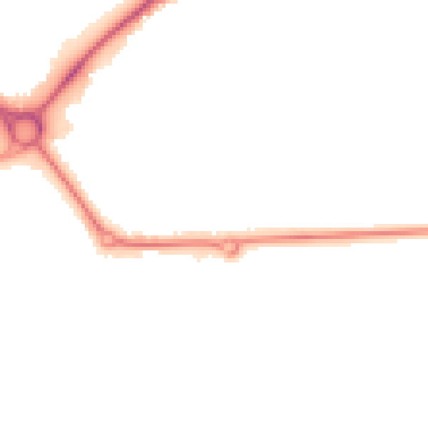 Night-time road noise heatmap for S43 4WJ