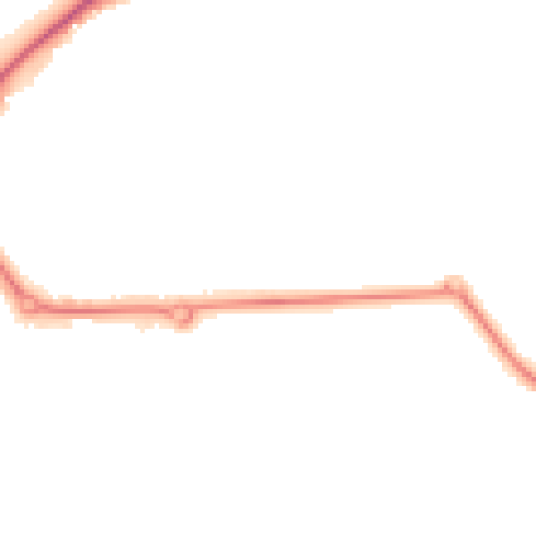 Night-time road noise heatmap for S43 4WN
