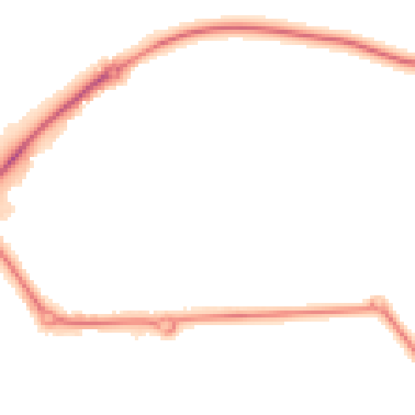 Night-time road noise heatmap for S43 4WS