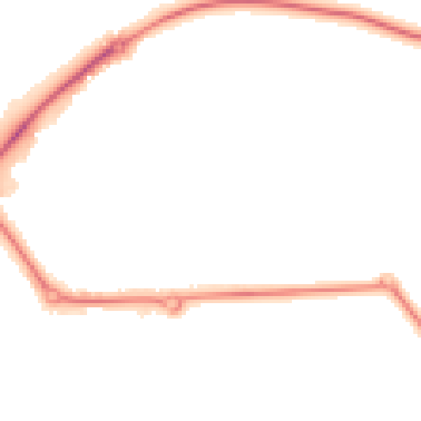 Night-time road noise heatmap for S43 4XB