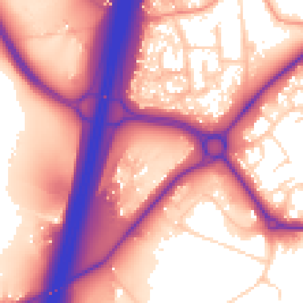 Daytime road noise heatmap for S43 4XF