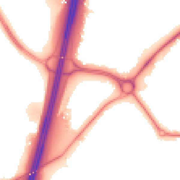 Night-time road noise heatmap for S43 4XF