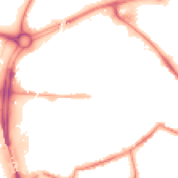 Night-time road noise heatmap for S60 1AN