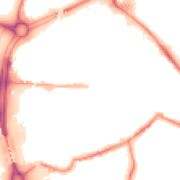 Night-time road noise heatmap for S60 1AP