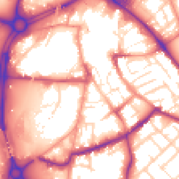 Daytime road noise heatmap for S60 1AR