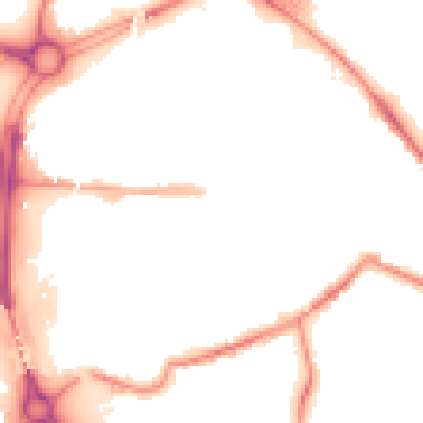 Night-time road noise heatmap for S60 1AR