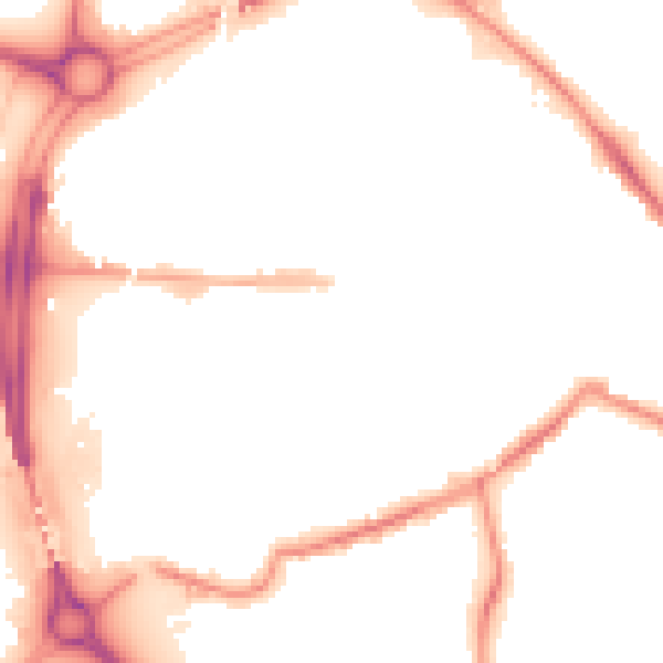Night-time road noise heatmap for S60 1AS