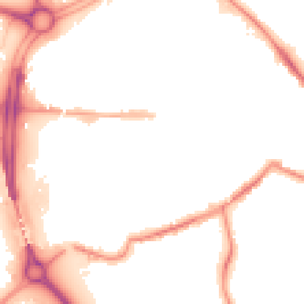 Night-time road noise heatmap for S60 1AX
