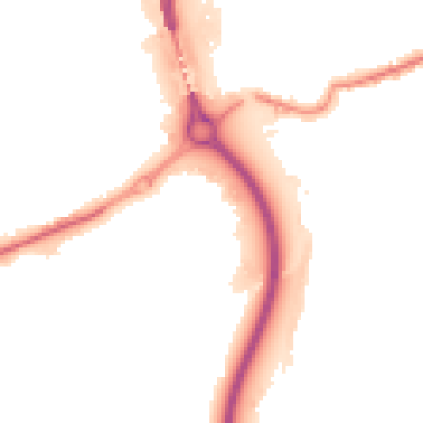 Night-time road noise heatmap for S60 1BY