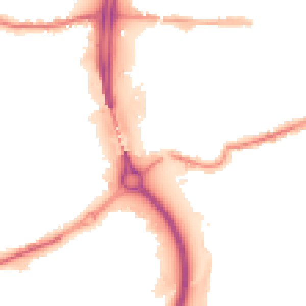 Night-time road noise heatmap for S60 1DF