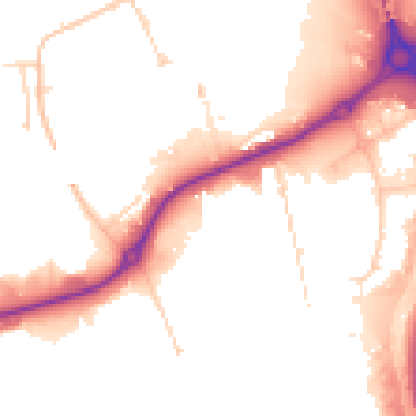 Daytime road noise heatmap for S60 1DP