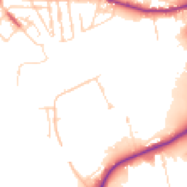 Daytime road noise heatmap for S60 1FB