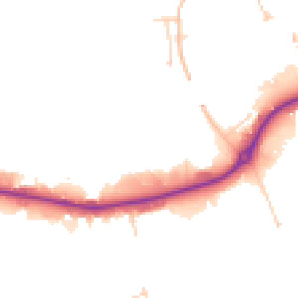 Daytime road noise heatmap for S60 1FD
