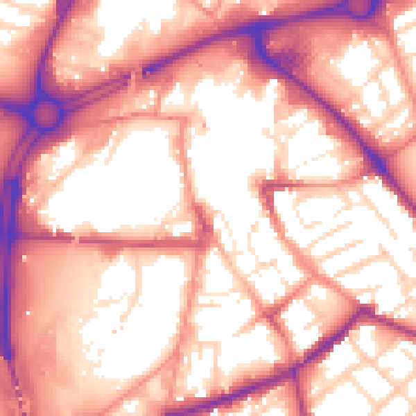 Daytime road noise heatmap for S60 1FF